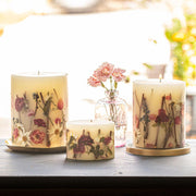 Rosy Rings Accent Botanical Candle - Apricot Rose Small Botanical Candle