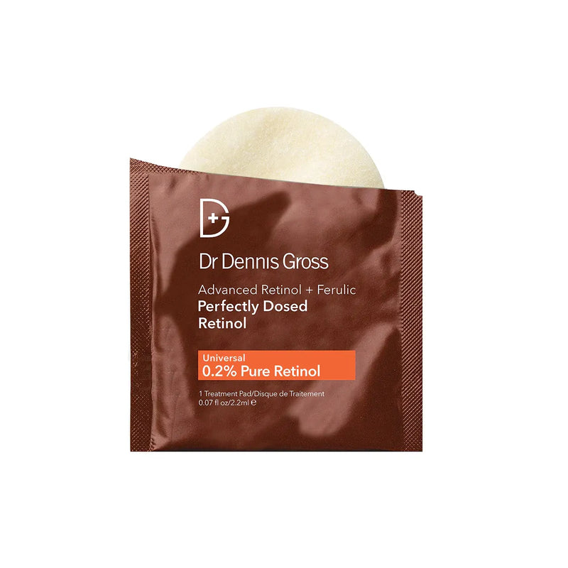 Nava Beauty Dr. Dennis Gross Advanced Retinol + Ferulic Perfectly Dosed Treatments (Universal 0.2%) 8 PK Saddle Brown