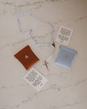 Be A Heart Brown Rosary Pouch Accessories Dark Gray