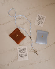 Be A Heart Brown Rosary Pouch Accessories Dark Gray