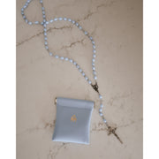 Be A Heart Blue Rosary Pouch Accessories Dark Gray