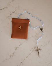 Be A Heart Brown Rosary Pouch Accessories Dark Gray