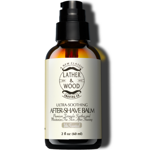 Lather & Wood Shaving Co After-Shave Balm - Unscented Men Grooming, Health
