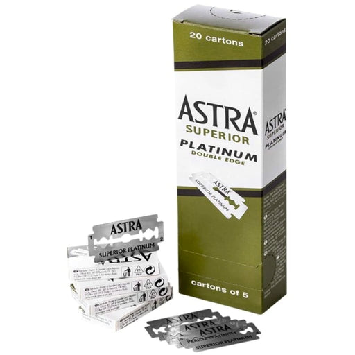 Astra Platinum Double Edge Safety Razor Blades ,100 Count