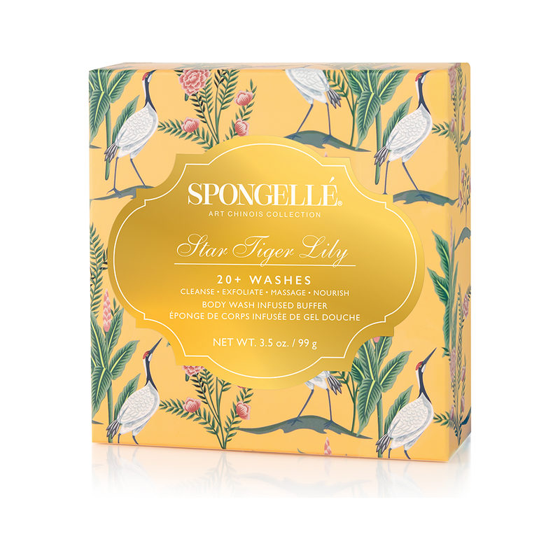 Spongellé Star Tiger Lily | Art Chinois Body Wash Infused Buffer