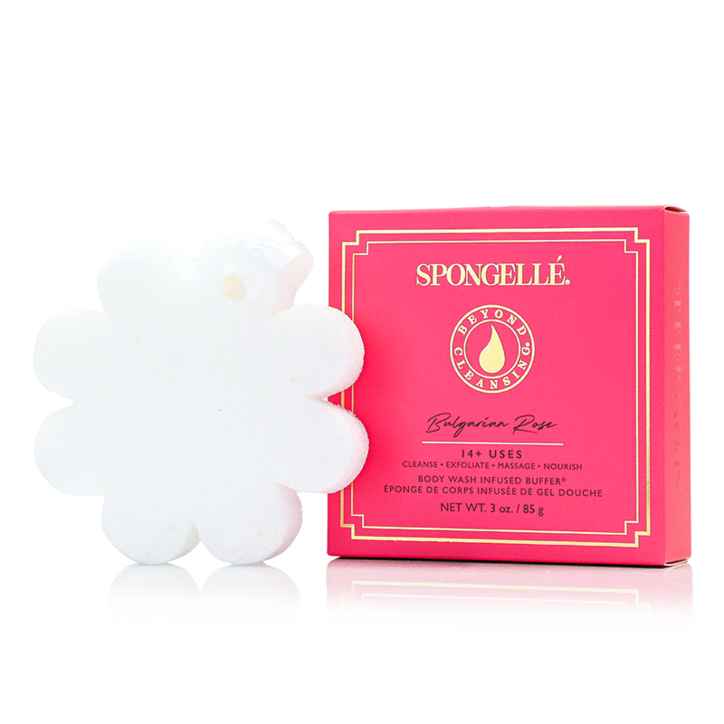 Spongellé Bulgarian Rose | Boxed Flower Body Wash Infused Buffer