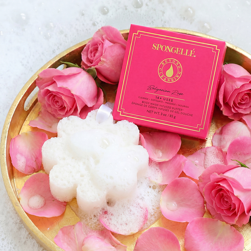 Spongellé Bulgarian Rose | Boxed Flower Body Wash Infused Buffer