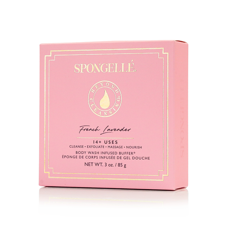 Spongellé French Lavender | Boxed Flower Body Wash Infused Buffer