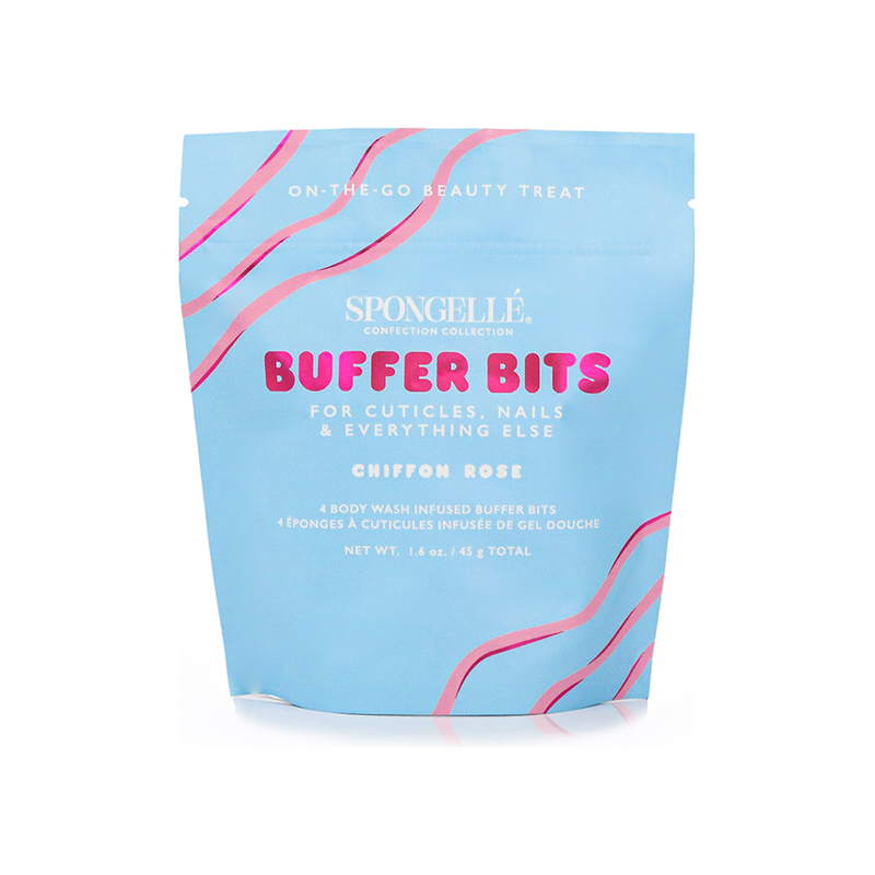 Spongellé Chiffon Rose | Confection Buffer Bits Pedi Buffer