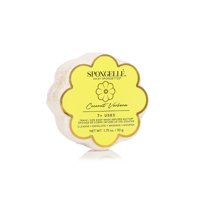Spongellé Coconut Verbena | Daisy Spongette Body Wash Infused Buffer