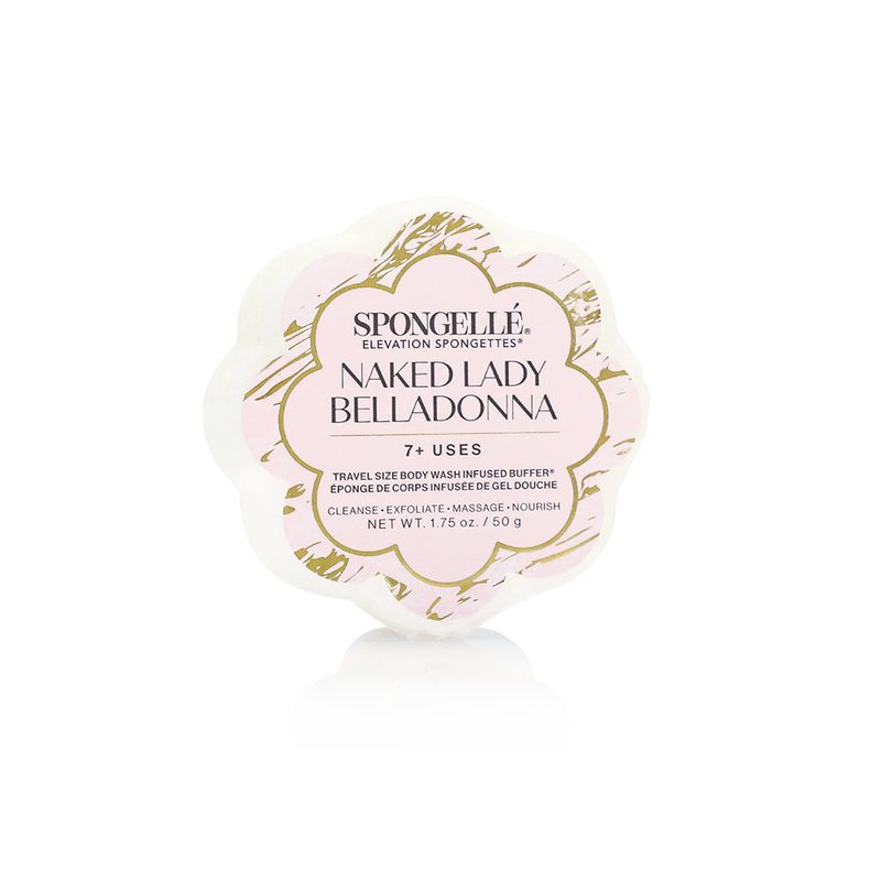 Spongellé Naked Lady Belladonna | Elevation Spongette Body Wash Infused Buffer Misty Rose