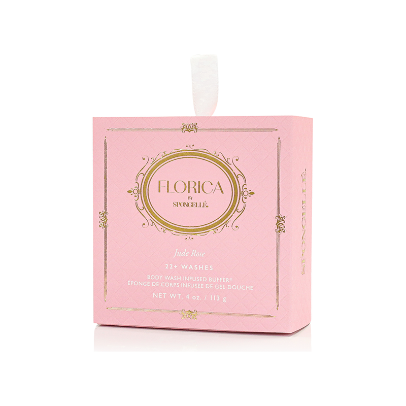 Spongellé Jude Rose Body Buffer | Florica Body Wash Infused Buffer