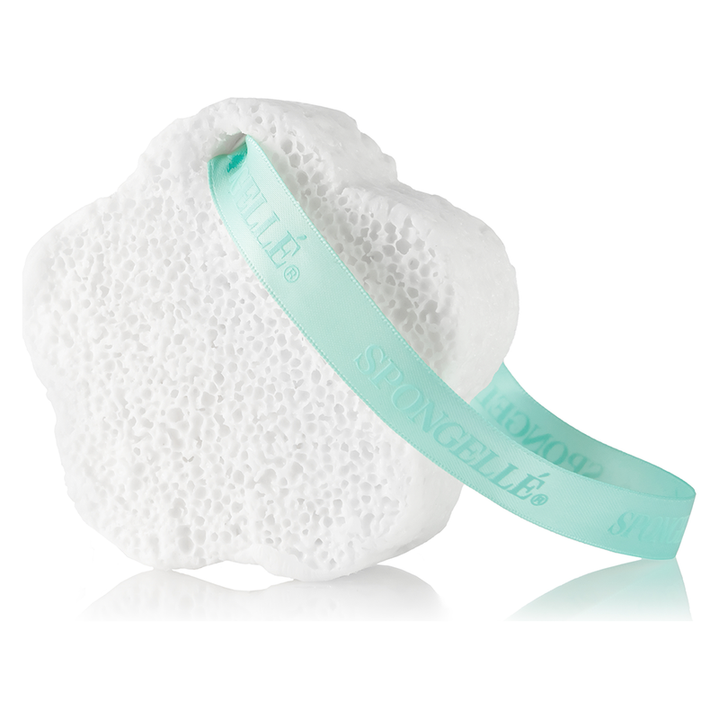 Spongellé Mystic Rose Body Buffer | Florica Body Wash Infused Buffer