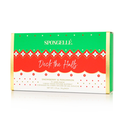 Spongellé Deck the Halls | Holiday Ornament Gift Set Body Wash Infused Buffer