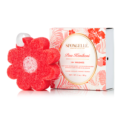 Spongellé Pua Kenikeni | Hawaiian Buffer Body Wash Infused Buffer Antique White