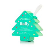 Spongellé Holly - Garland | Holiday Tree Body Wash Infused Buffer