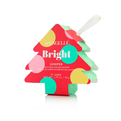 Spongellé Bright - Juniper | Holiday Tree Body Wash Infused Buffer