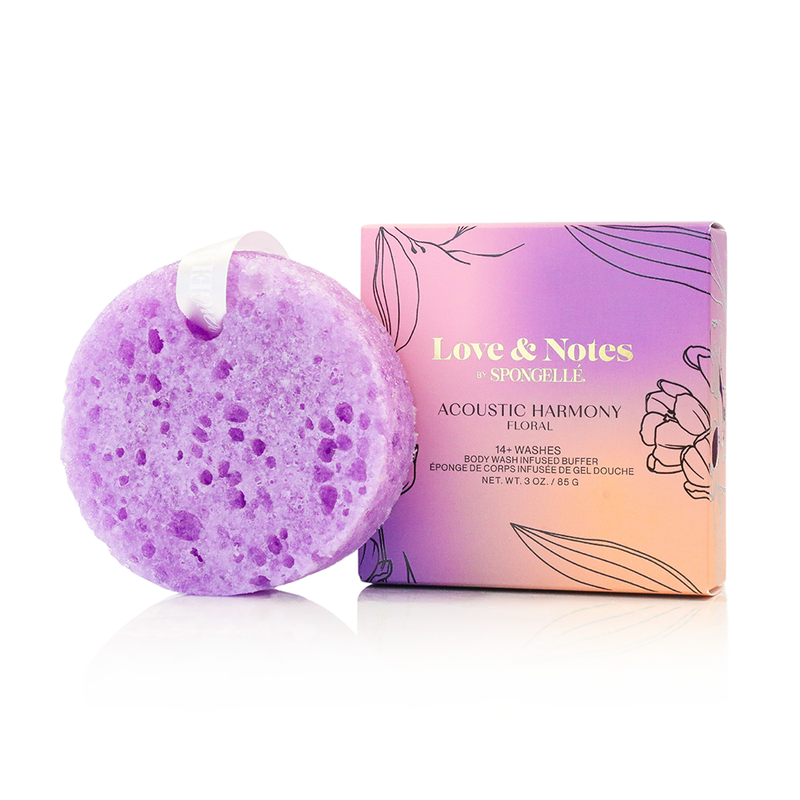 Spongellé Acoustic Harmony | Love & Notes Body Buffer Body Wash Infused Buffer