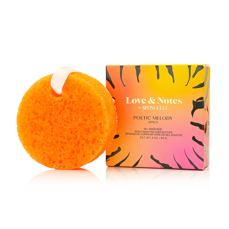 Spongellé Poetic Melody | Love & Notes Body Buffer Body Wash Infused Buffer