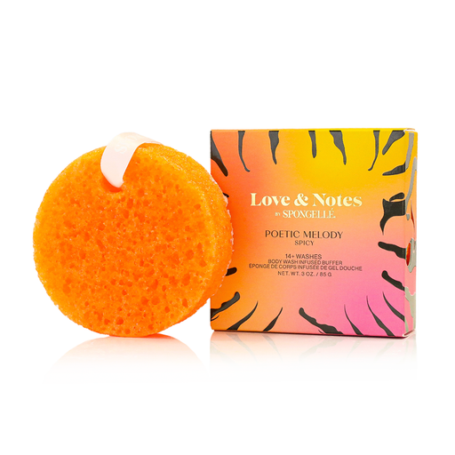 Spongellé Poetic Melody | Love & Notes Body Buffer Body Wash Infused Buffer