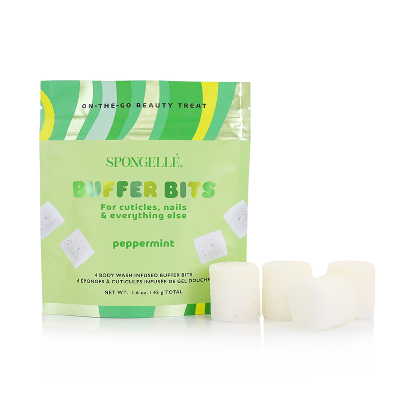 Spongellé Peppermint | PediPOP! Buffer Bits Pedi Buffer