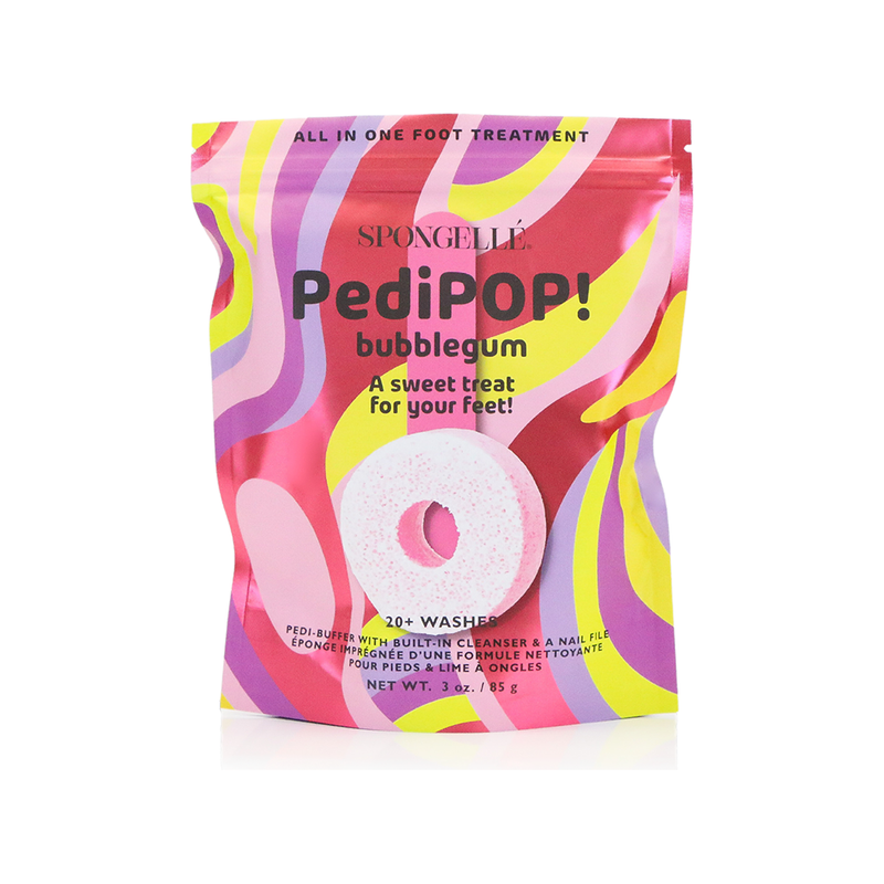 Spongellé Bubblegum | PediPOP! Pedi Buffer & Nail File Pedi Buffer