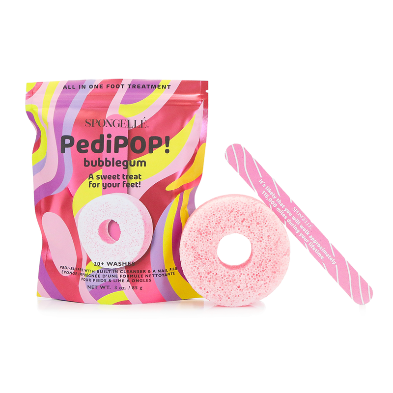 Spongellé Bubblegum | PediPOP! Pedi Buffer & Nail File Pedi Buffer