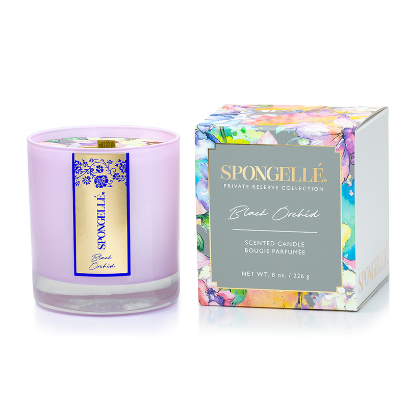 Spongellé Black Orchid | Private Reserve Candle Home Fragrance