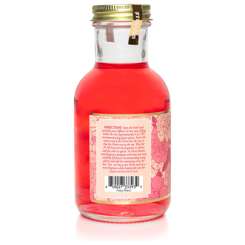 Spongellé Peony Flower Diffuser Oil | Private Reserve Collection Home Fragrance