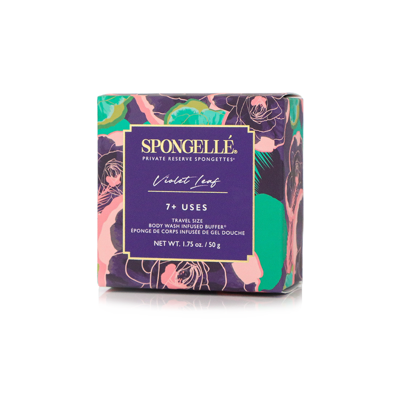 Spongellé Violet Leaf | Spongette Body Wash Infused Buffer