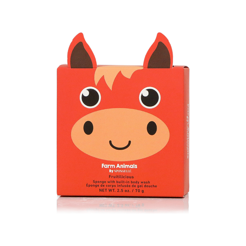 Spongellé Henry Horse | Farm Animals Body Wash Infused Buffer