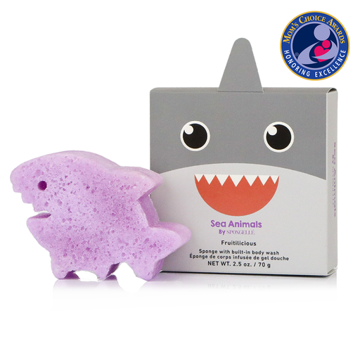 Spongellé Sammy Shark | Sea Animals Body Wash Infused Buffer