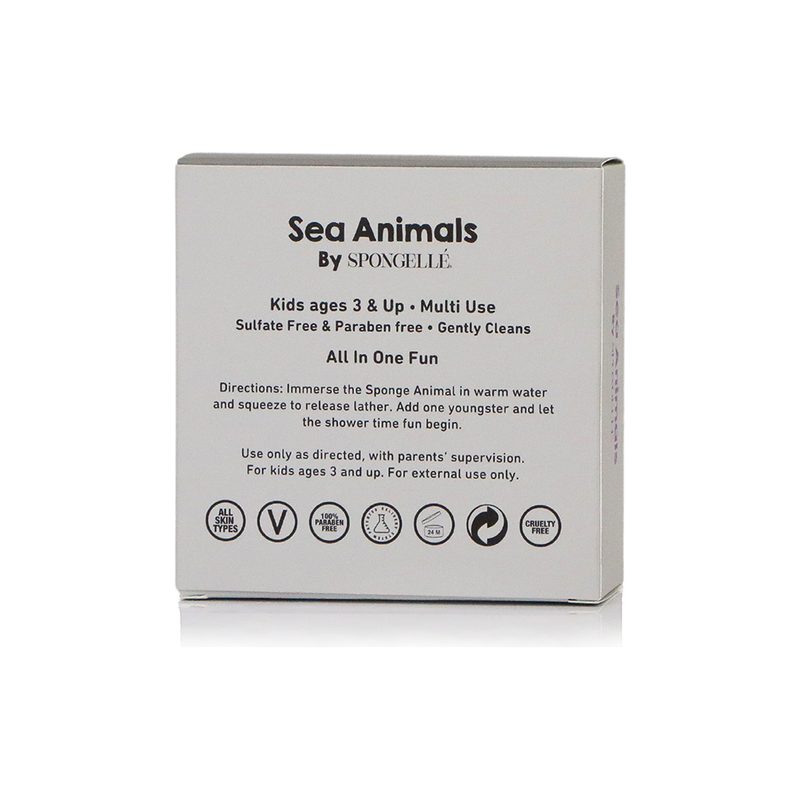 Spongellé Sammy Shark | Sea Animals Body Wash Infused Buffer