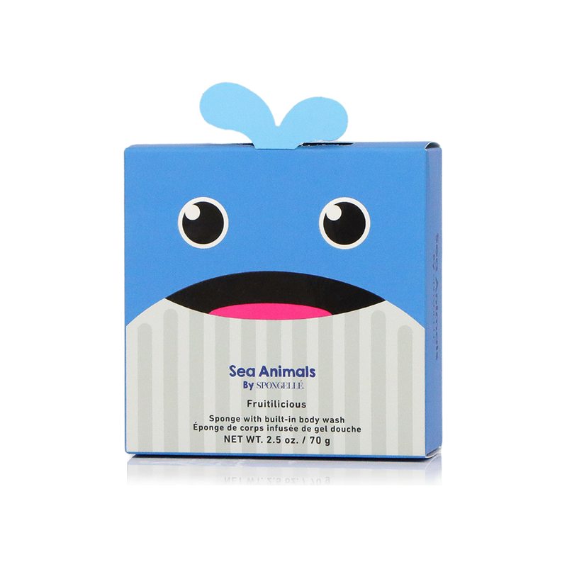 Spongellé Walter Whale | Sea Animals Body Wash Infused Buffer
