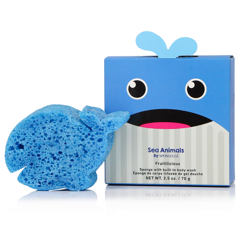 Spongellé Walter Whale | Sea Animals Body Wash Infused Buffer