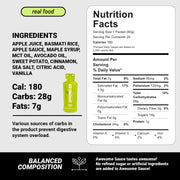 myspringenergy Cinnamon Apple Pie Gel (Vegan)  180 Kcal - Awesome Sauce Gel White Smoke 1 qty,10 pack,20 pack