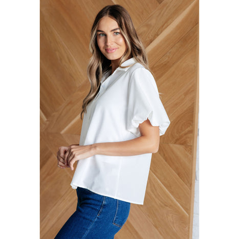 A Sixth Sense Balloon Sleeve Blouse