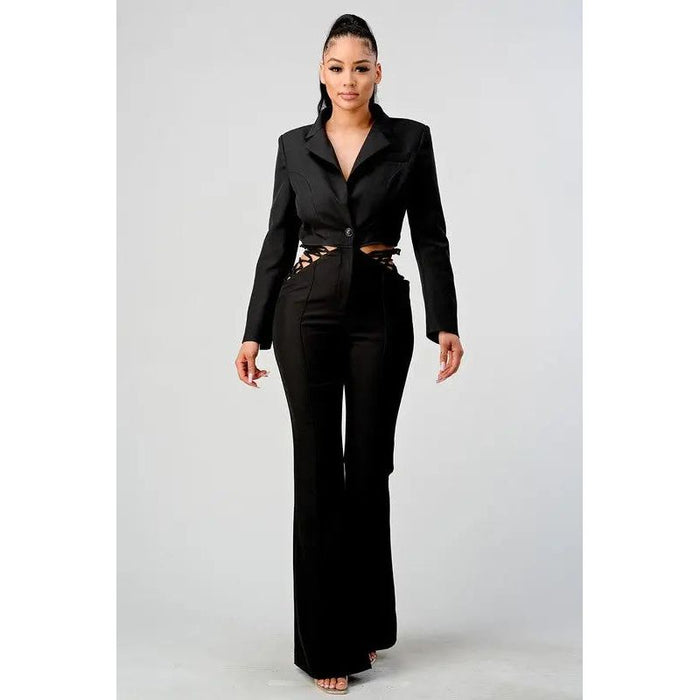 Athina Business Casual Blazer And Pants Set