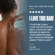 ATWATER Clean Impact Body Scrub and Cleansing Bar Bar Soap Dark Slate Blue