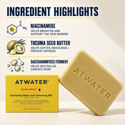 ATWATER Clean Impact Hydrating Body and Cleansing Bar Bar Soap Seashell