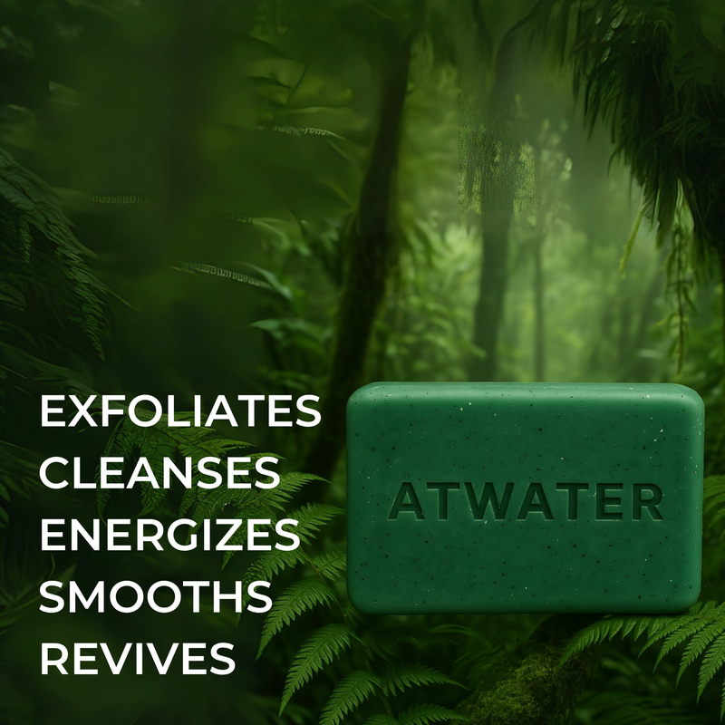 ATWATER Clean Impact Body Scrub and Cleansing Bar Bar Soap