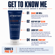 ATWATER Oil Regulator Facial Moisturizer Moisturizers White Smoke