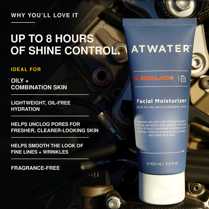 ATWATER Oil Regulator Facial Moisturizer Moisturizers Black