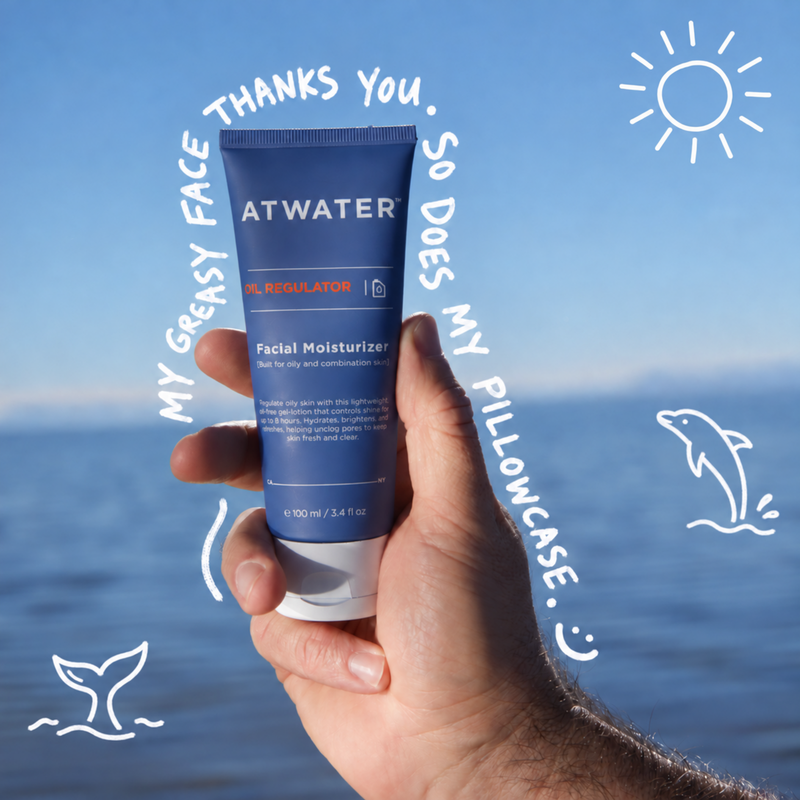 ATWATER Oil Regulator Facial Moisturizer Moisturizers Cornflower Blue