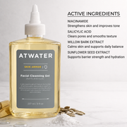 ATWATER Skin Armor Facial Cleansing Gel Lavender Full-Size,Travel-Size
