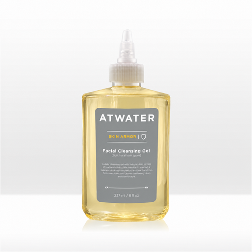 ATWATER Skin Armor Facial Cleansing Gel White Smoke Full-Size,Travel-Size