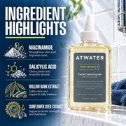 ATWATER Skin Armor Facial Cleansing Gel Midnight Blue Full-Size,Travel-Size