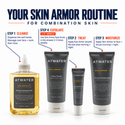 ATWATER Skin Armor Facial Cleansing Gel White Smoke Full-Size,Travel-Size