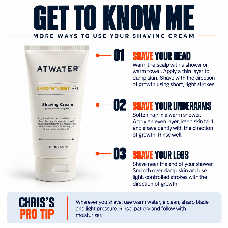 ATWATER Smooth Target Shaving Cream Shaving White Smoke
