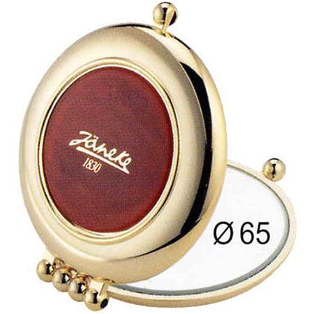 Janeke Gold With Horn Imitation Handbag Mirror Magnification X1 X3 Diameter 65mm AU484.3 CRN